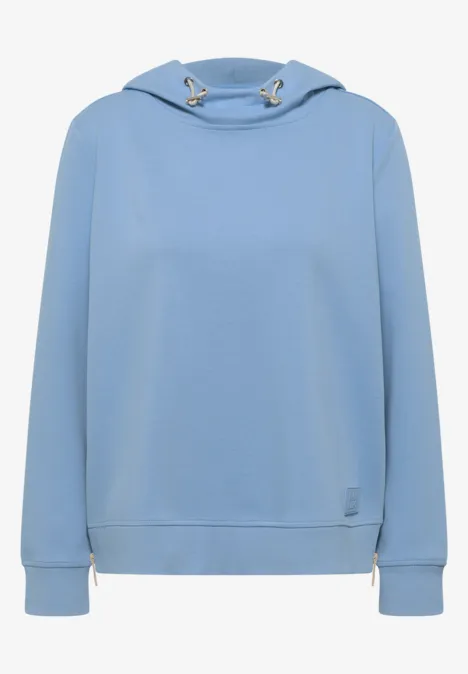 Hoodie z zamkiem błyskawicznym cloud blue