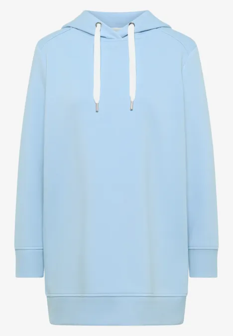 Hoodie long light sky blue