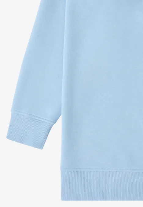 Hoodie long light sky blue