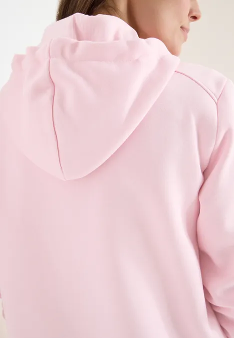 Hoodie long light blush rose