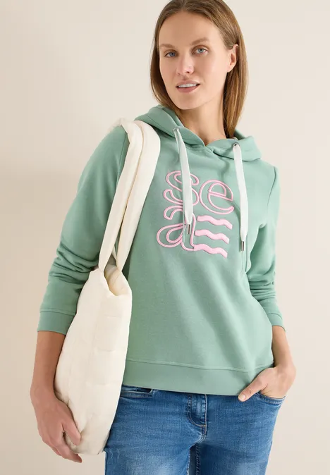 Hoodie mit Artwork smoke salvia Hoodie mit Artwork smoke salvia