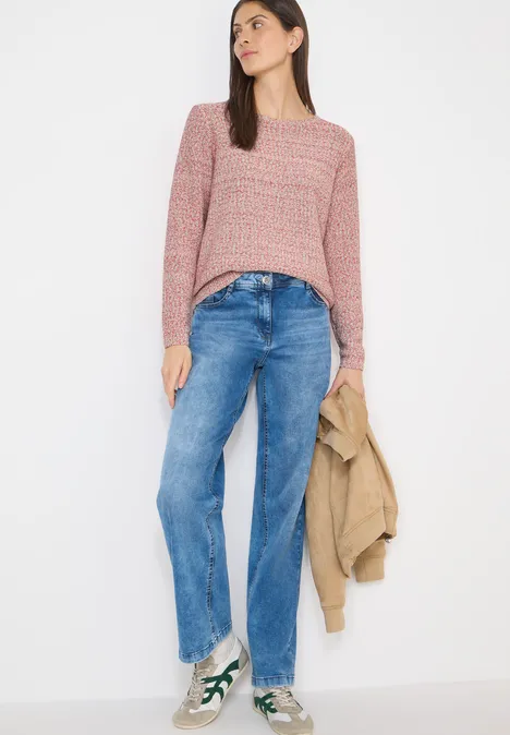 Trui met ruimteverf vanilla white