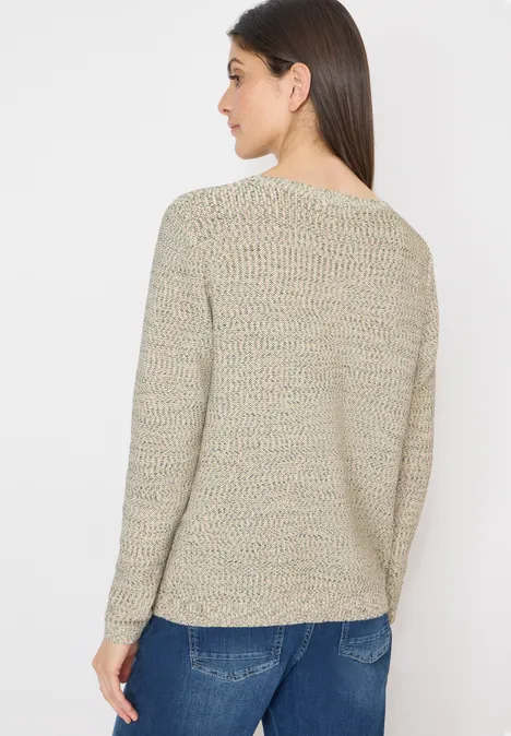 Trui met ruimteverf bamboo green melange