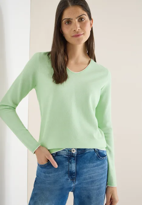 Sweter w dwóch kolorach juicy lime