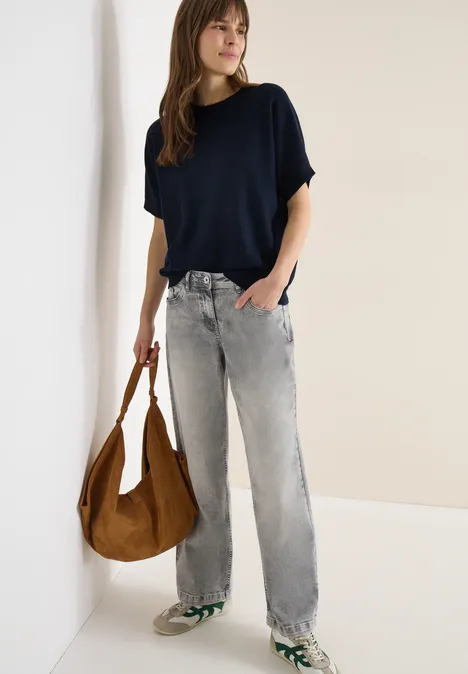 Pullover in Unifarbe universal blue Pullover in Unifarbe universal blue