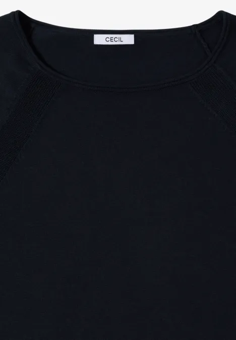 Trui met structuurdetails universal blue