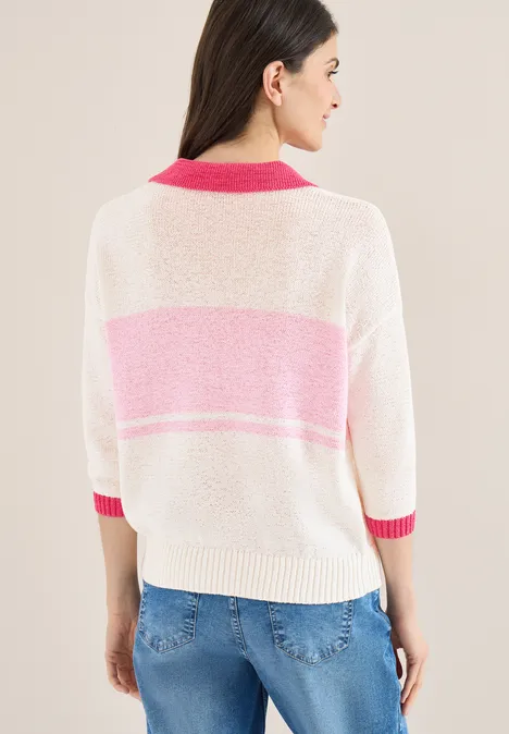 Polo pullover light blush rose