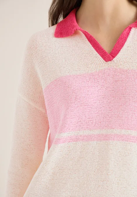 Polo pullover light blush rose