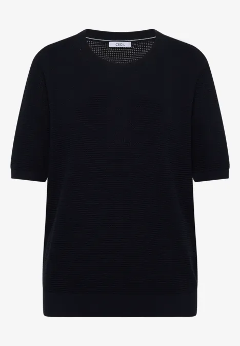 Pull à manches courtes structuré universal blue