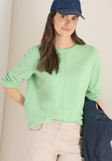 3/4- Arm Sweatshirt mit Tunnelzug juicy lime