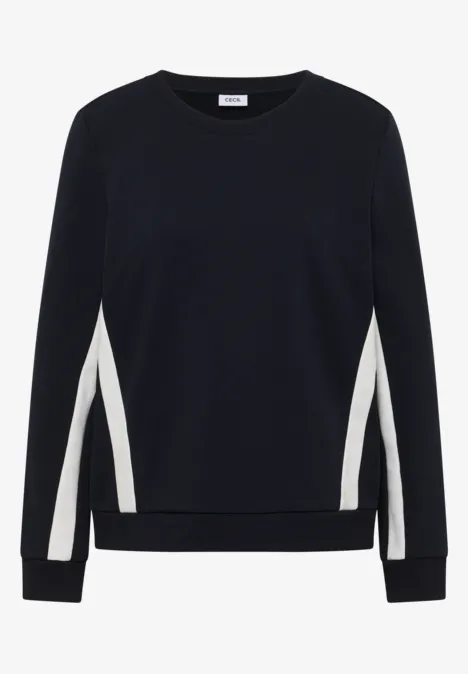 Sweatshirt mit Colorblock Details universal blue