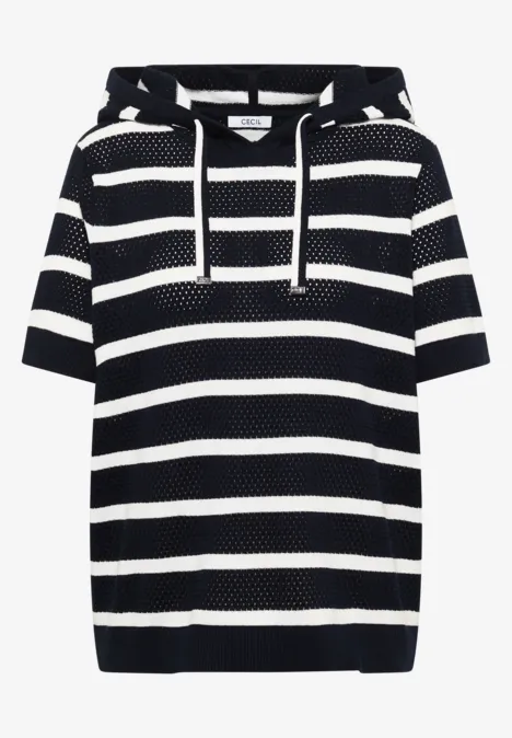 Kurzarm Pullover mit Kapuze universal blue Kurzarm Pullover mit Kapuze universal blue