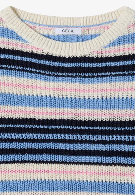 Trui met korte mouwen van lintgaren universal blue