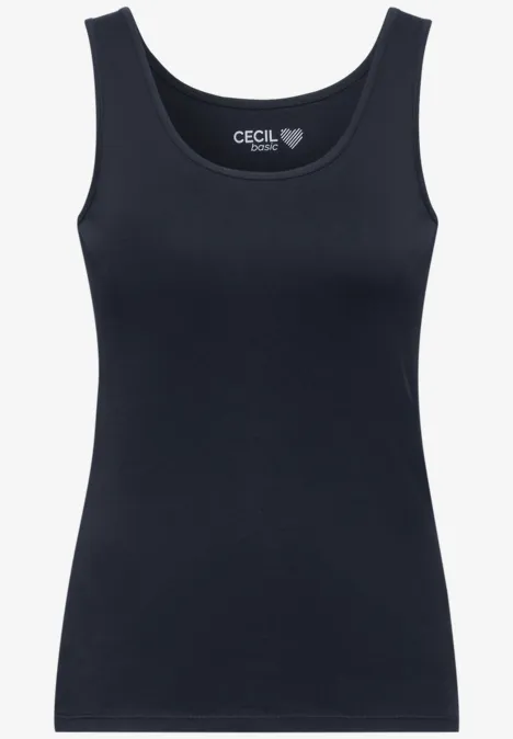 Top in Unifarbe universal blue