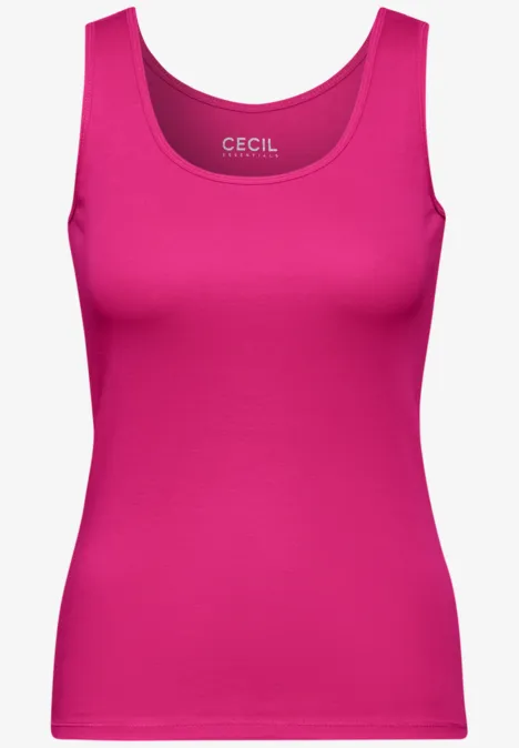 Top in Unifarbe lightning pink