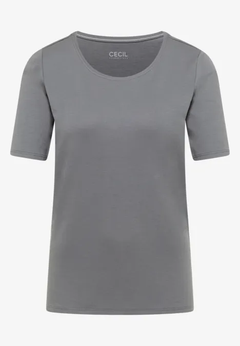 T-shirt en couleur unie graphite light grey