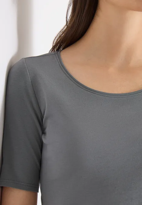 T-shirt en couleur unie graphite light grey