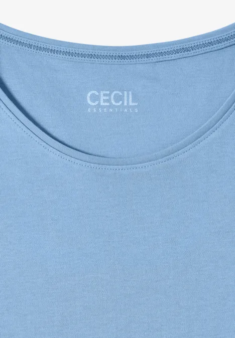 T-shirt en couleur unie cloud blue