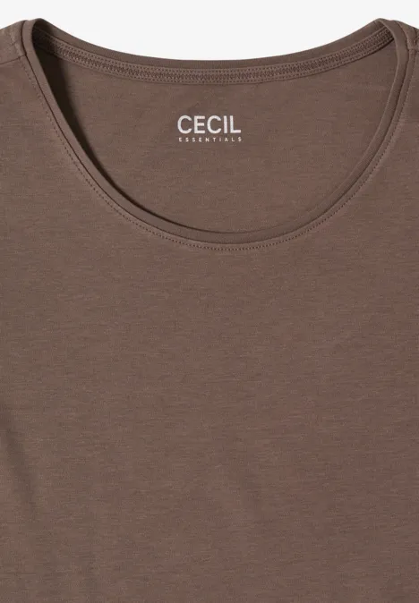 T-shirt en couleur unie urban taupe