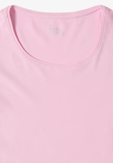 T-shirt en couleur unie light blush rose