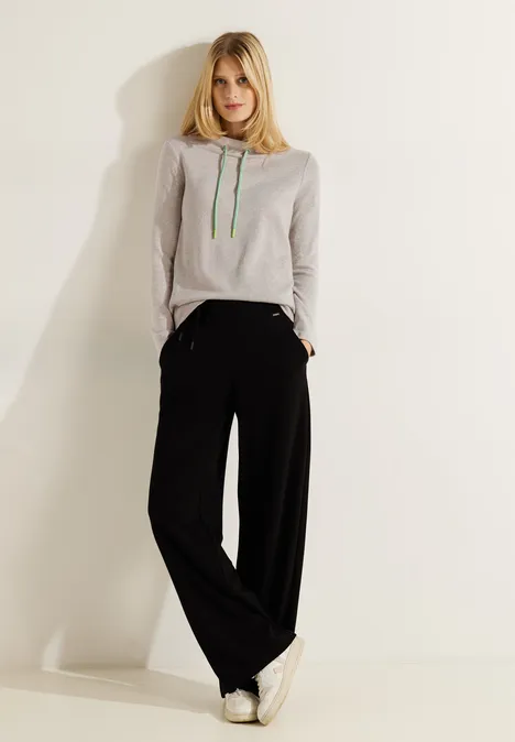 Cosy Tunnelzug Shirt soya beige melange