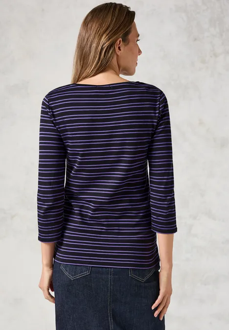 Gestreiftes Shirt deep charcoal grey Gestreiftes Shirt deep charcoal grey