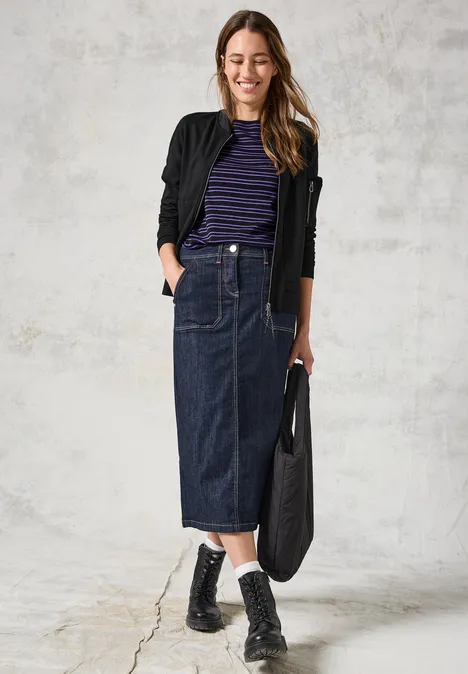 Gestreiftes Shirt deep charcoal grey Gestreiftes Shirt deep charcoal grey