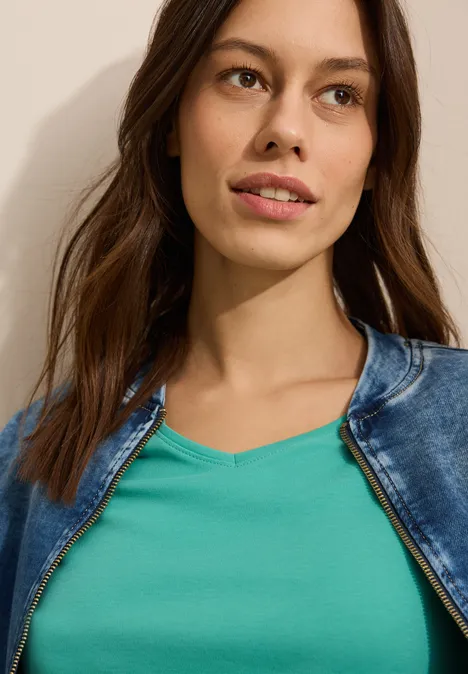 V-Neck T-Shirt agave green V-Neck T-Shirt agave green