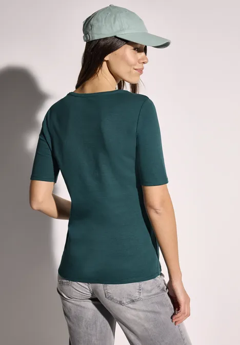 V-Neck T-Shirt green lagoon