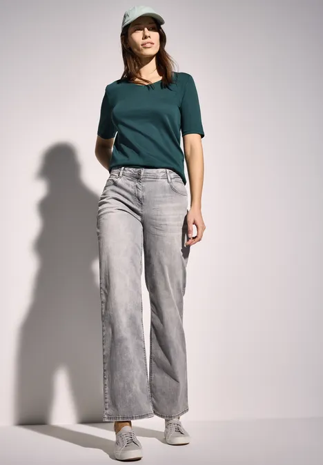 V-Neck T-Shirt green lagoon