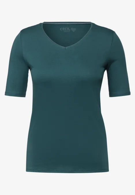 V-Neck T-Shirt green lagoon