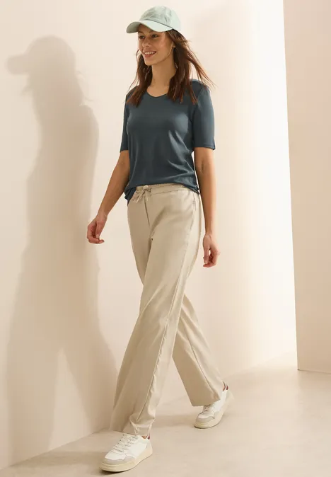 V-Neck T-Shirt slate khaki