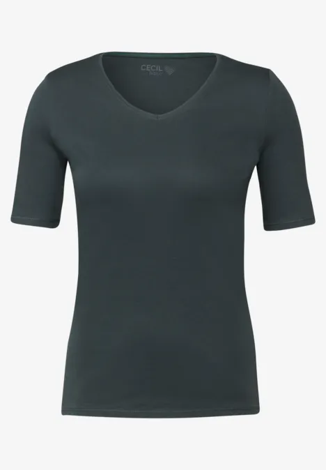 V-Neck T-Shirt slate khaki