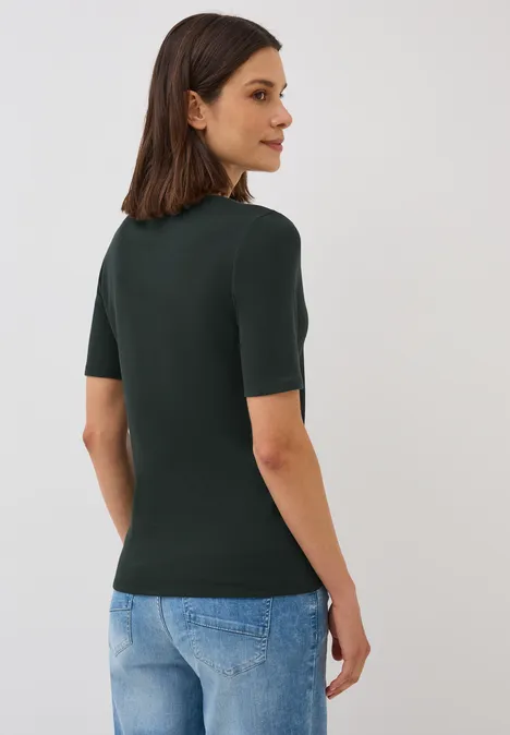 V-Neck T-Shirt ink green