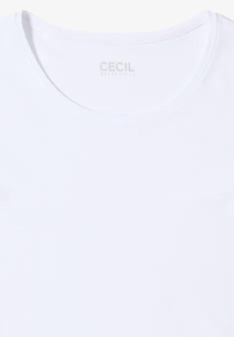 Basic shirt met lange mouwen White