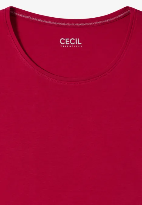 Basic shirt met lange mouwen beaujolais red