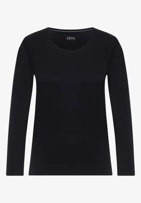 T-shirt basique à manches longues urban dark blue