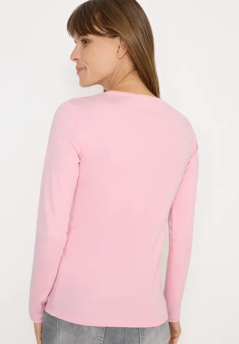 Basic Langarmshirt blossom glow