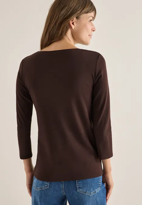 Basic onderzeeër shirt tartufo brown
