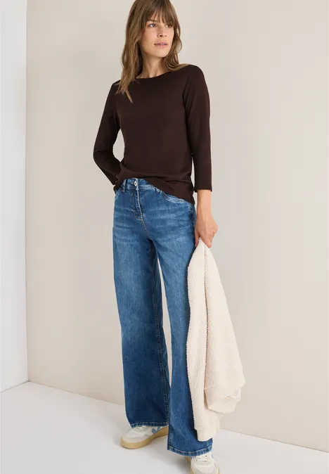 Basic onderzeeër shirt tartufo brown