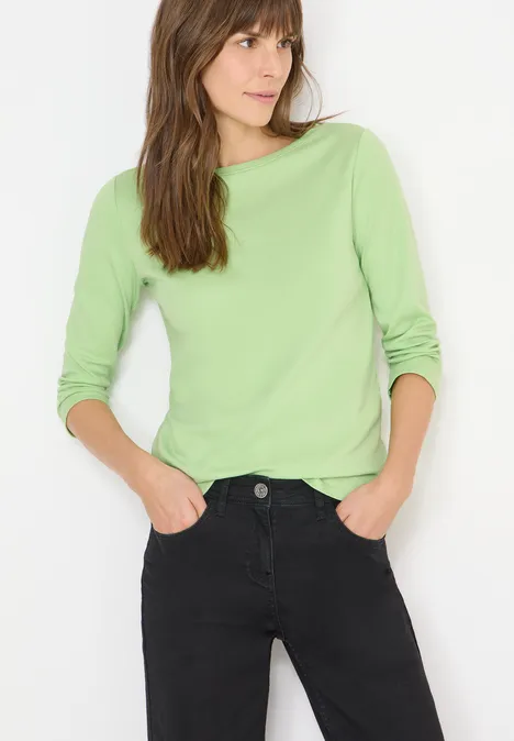 Basic shirt in effen kleur null Basic shirt in effen kleur null