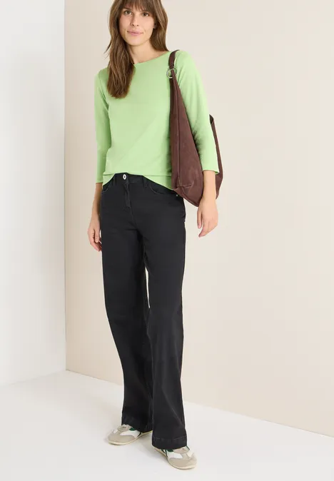 Basic shirt in effen kleur null Basic shirt in effen kleur null