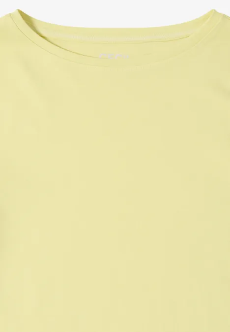 Basic Shirt in Unifarbe iced yellow Basic Shirt in Unifarbe iced yellow