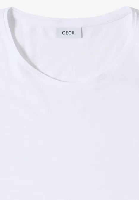 Basic Shirt met ronde hals White