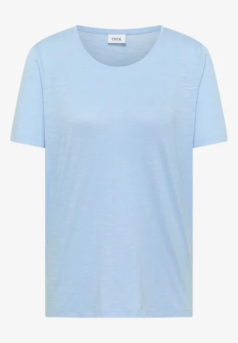 T-shirt basique à col rond light sky blue