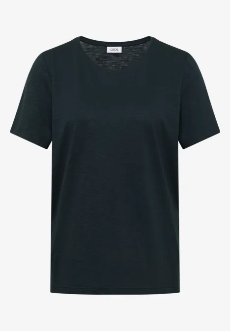 T-shirt basique à col rond deep petrol blue T-shirt basique à col rond deep petrol blue