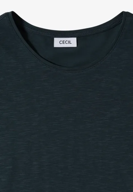 T-shirt basique à col rond deep petrol blue T-shirt basique à col rond deep petrol blue