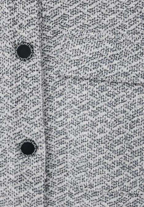 Bouclé Jacke casual denim blue