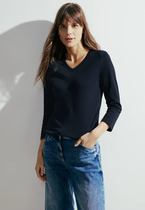 T-shirt basique à manches longues universal blue T-shirt basique à manches longues universal blue