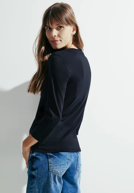 T-shirt basique à manches longues universal blue T-shirt basique à manches longues universal blue